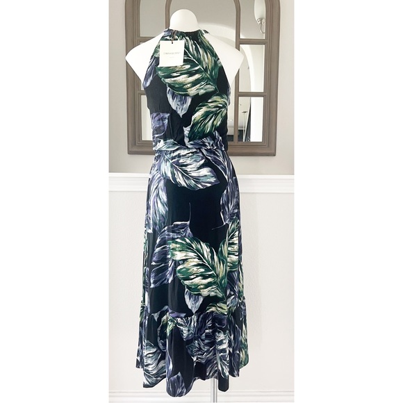 Anthropologie’s Cynthia Rowley Tiered Halter Maxi Dress Size S New w/Tag - Picture 9 of 10